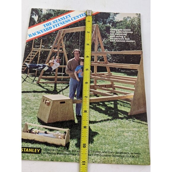 Building plans, Backyard fitness center, Stanley, 1976 collectible, vintage book - Picture 8 of 9